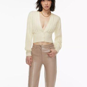 Aritzia Wilfred Plunge Cardigan Sweater